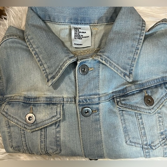 #16 H&M Denim Jacket Size 8 EUC - Picture 12 of 12